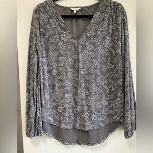 Lucky Brand blouse gray